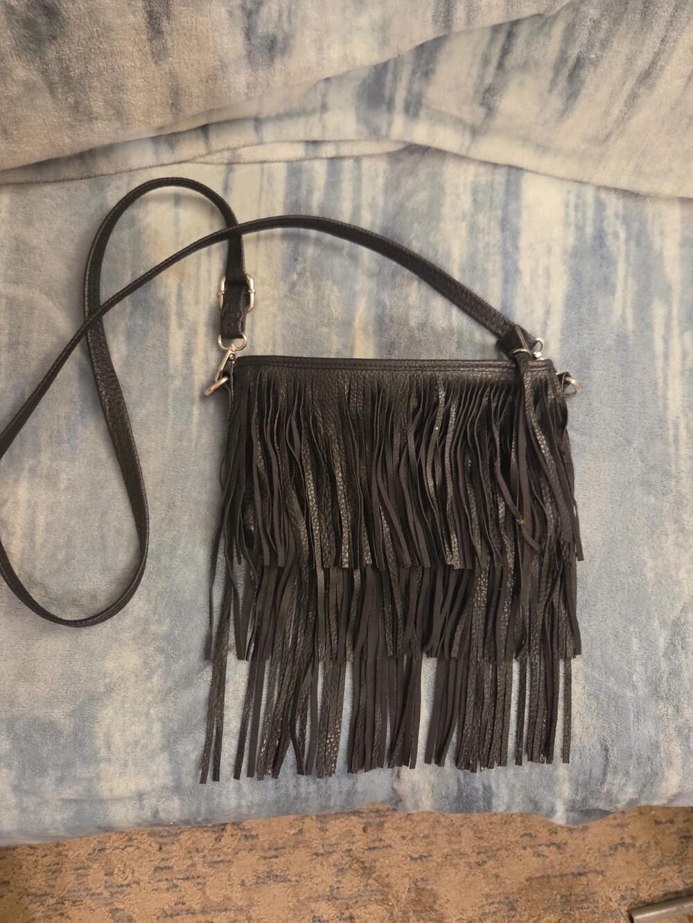 Fringe Leather Purse